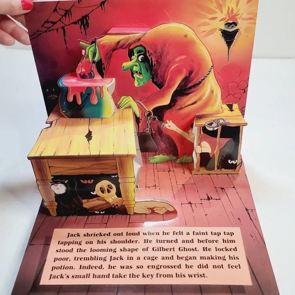 Vintage 90s 1997 Halloween Fiendiesh Friends Scary Pop Up Book